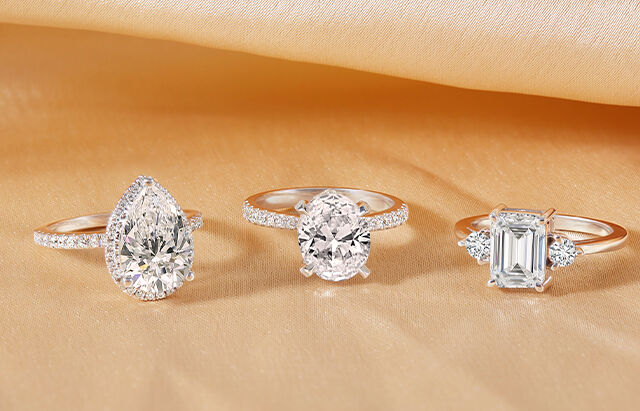 Diamond engagement rings can be bought online at Friendly Diamonds